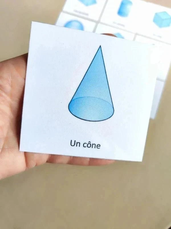 Nomenclatuurkaarten van geometrische vaste lichamen – photo 2